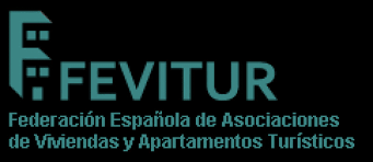 Logo de FEVITUR, Federación Española de Asociaciones de Viviendas y Apartamentos Turísticos. FEVITUR logo, Spanish Federation of Tourist Housing and Apartment Associations. FEVITUR - Spanish Federation of Tourist Housing and Apartment Associations